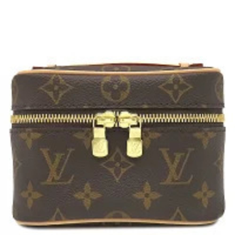 Louis Vuitton Handbag Nice Monogram Canvas Brown Vanity Pouch Clutch